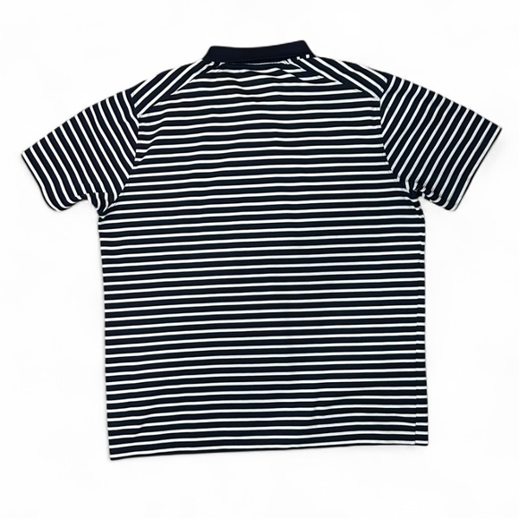 Like New Men’s Nike Blue and White Striped Dri- Fit Golf Polo Size Large - Picture 4 of 4